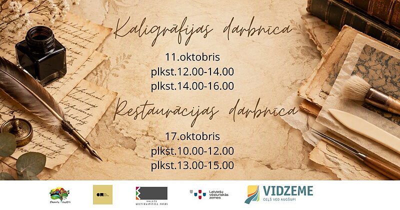 Kaligrāfijas un papīra restaurācijas darbnīca Cēsīs