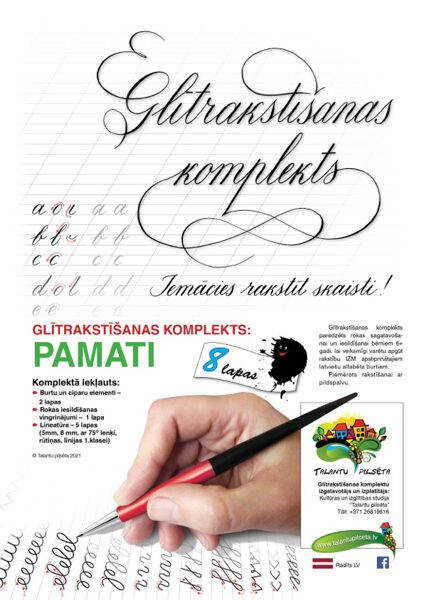 PDF Glītrakstīšnas komplekts - PAMATI 